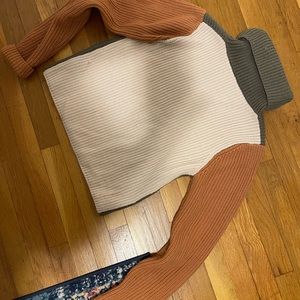SHEIN Color Block Sweater